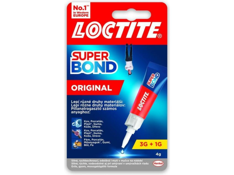 Lepidlo vteřinové Loctite Super bond, 3 g