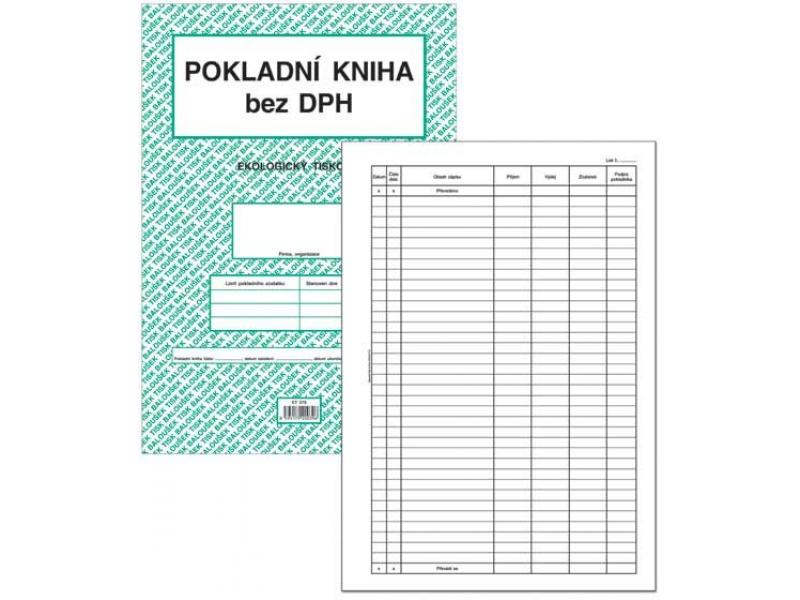 Pokladní kniha bez DPH, ET378, Baloušek