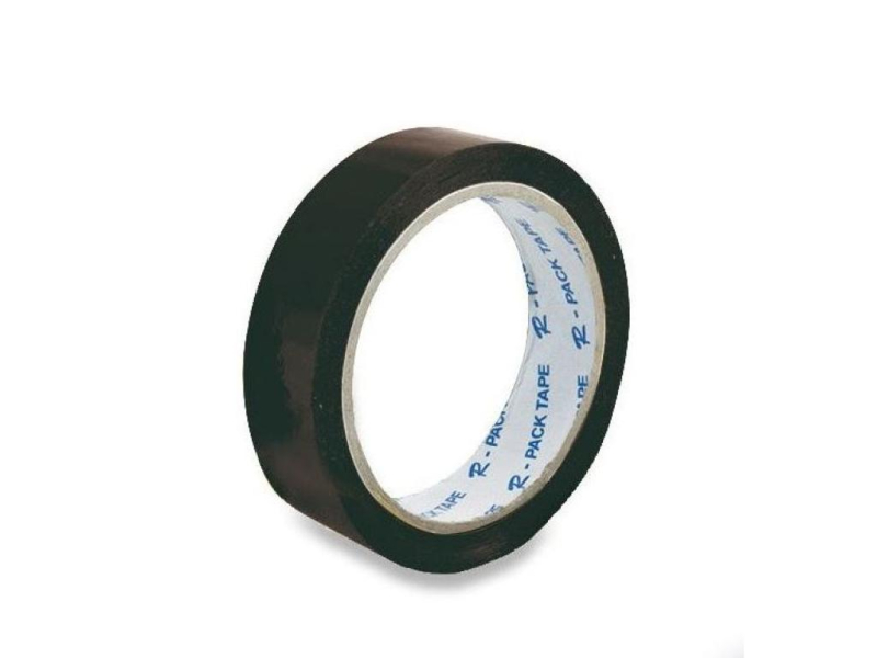 Lepící páska, 25 mm x 66 m, černá