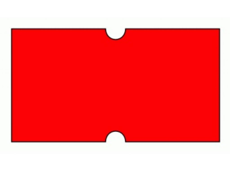 Etikety cenové ColaPly, 22 x 12 mm, červená