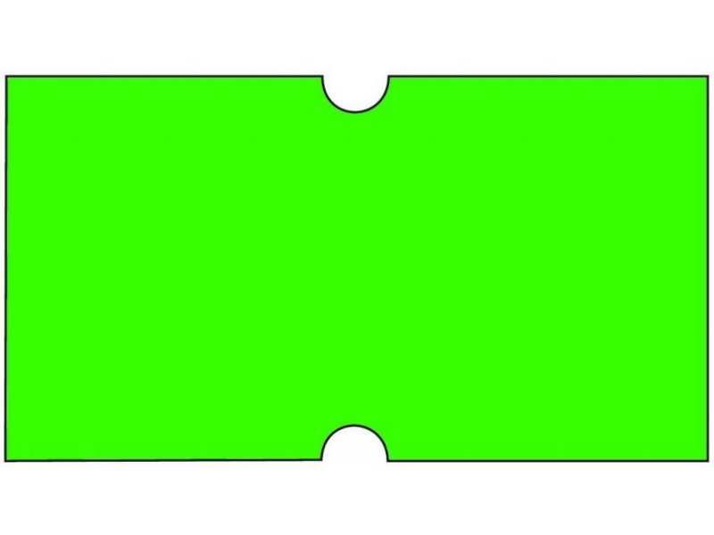 Etikety cenové ColaPly, 22 x 12 mm, zelená