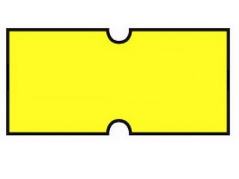Etikety cenové ColaPly, 22 x 12 mm, žlutá