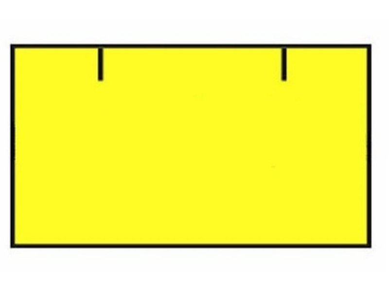 Etikety cenové Contakt, 25 x 16 mm, žlutá