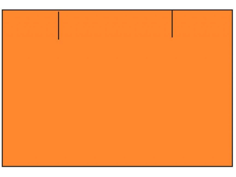 Etikety cenové Contakt, 25 x 16 mm, oranžová