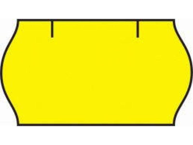 Etikety cenové Contakt, 26 x 12 mm, žlutá