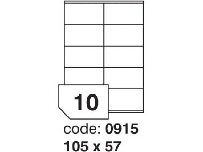 Etikety A4, 105 x 57 mm, bílá