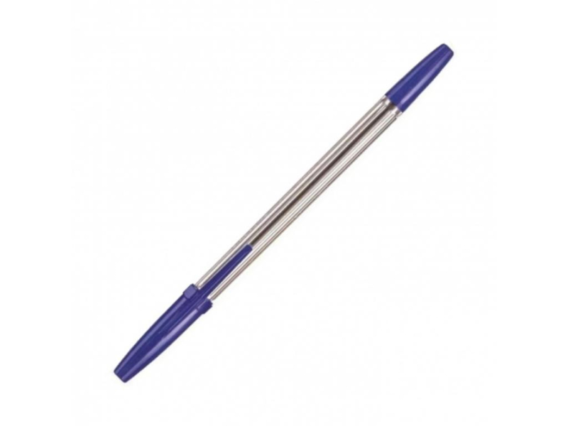 Kuličková tužka, jednorázová, standard, modrá