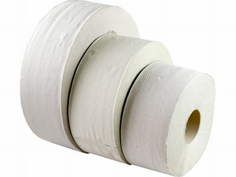 Toaletní papír Jumbo, průměr 190 mm, 1 vrstvý, šedý