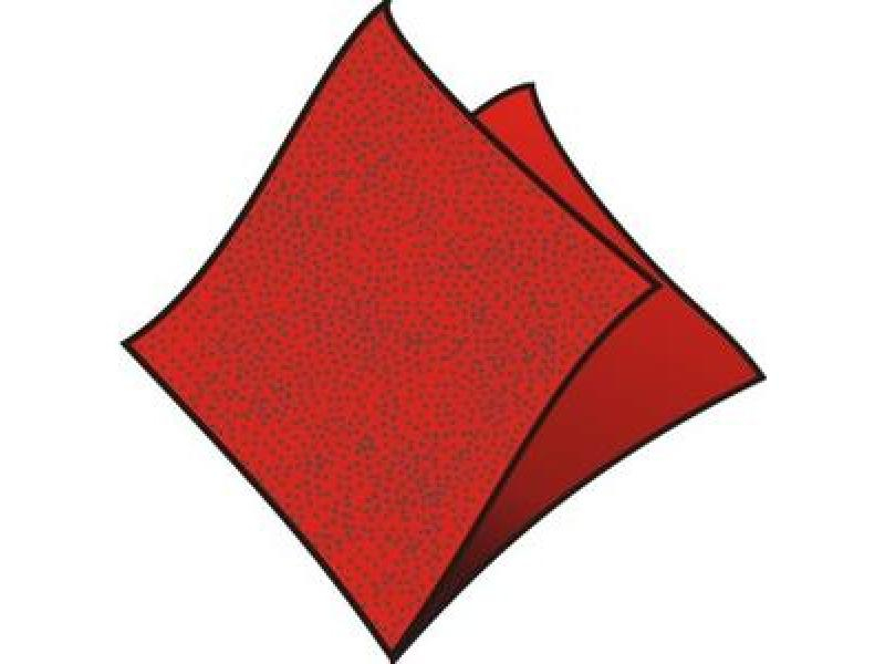 Ubrousky 33x33-100ks 1vrst.červené