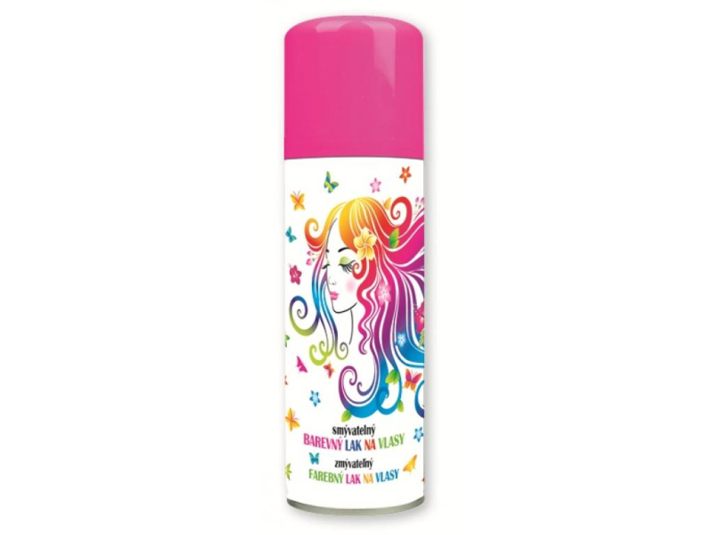 Spray na vlasy, neonově růžová