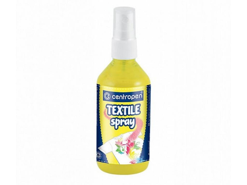 Barva na textil, sprej, 110 ml, žlutá