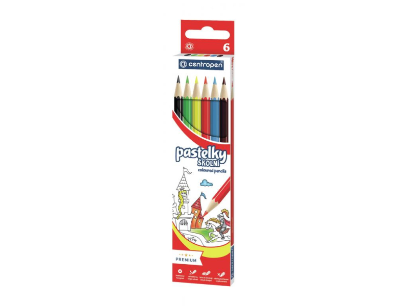 Pastelky Centropen, 6 kusů