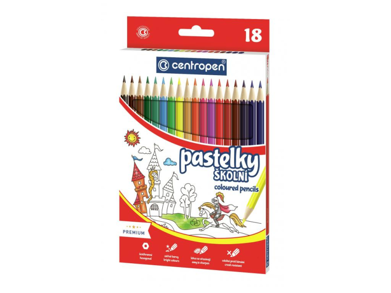 Pastelky Centropen, 18 kusů